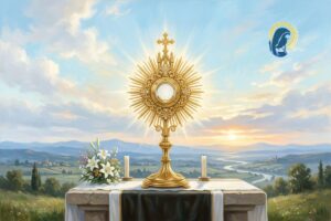 santissimo sacramento sull'altare