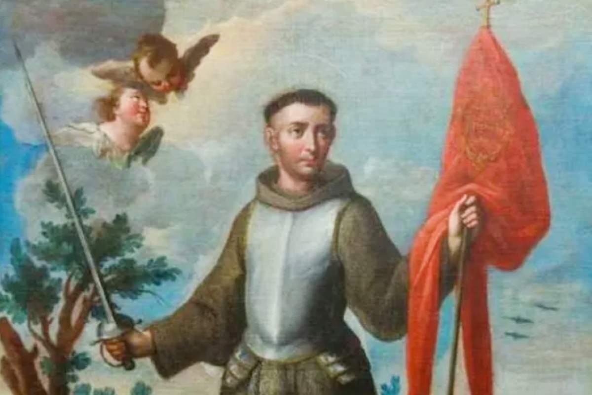 san giovanni da capestrano con la spada in mano